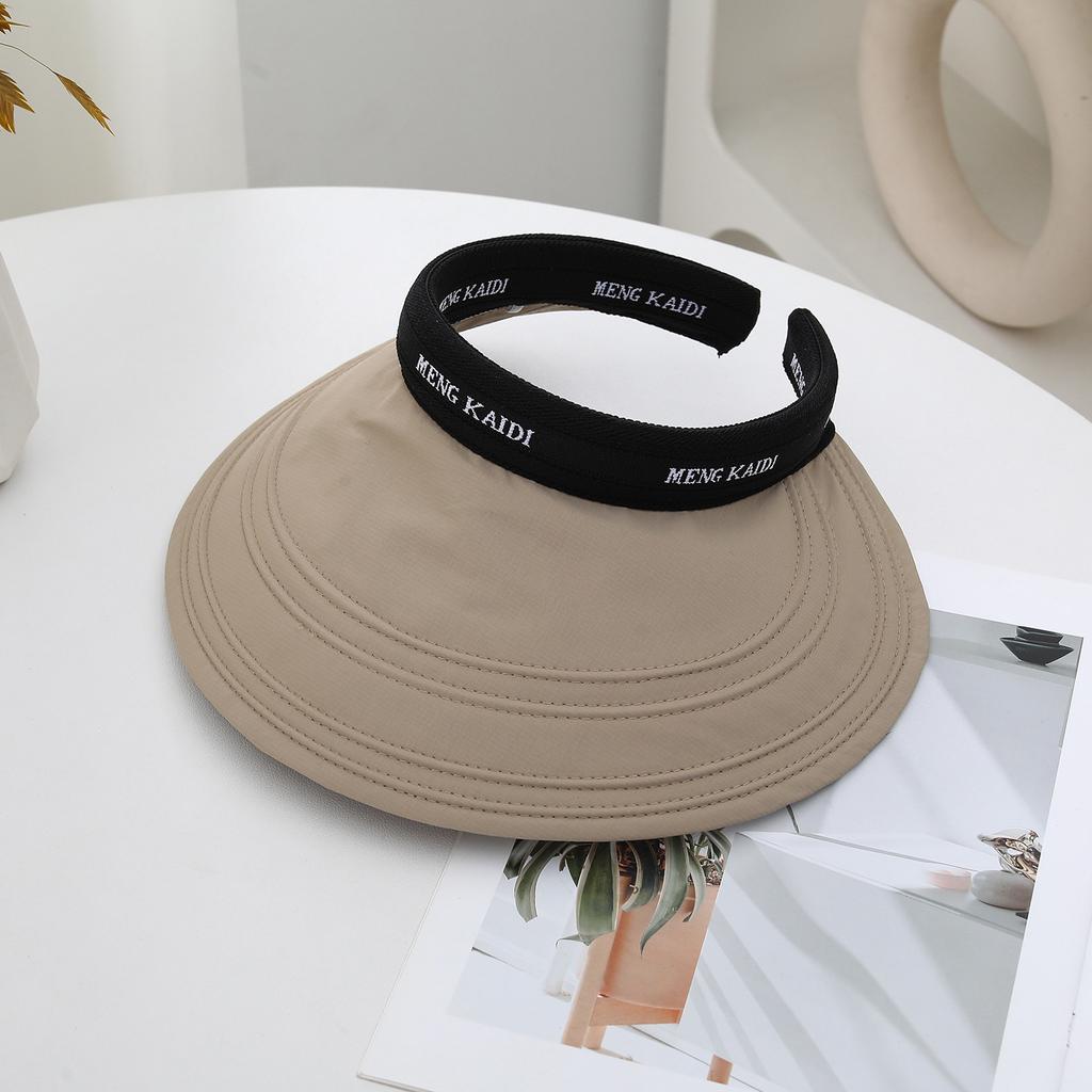 2026 Empty Top Sun Protection Hat Women'S Summer Uv Protection Big Brim Sun Hat Small Outdoor Sun Hat