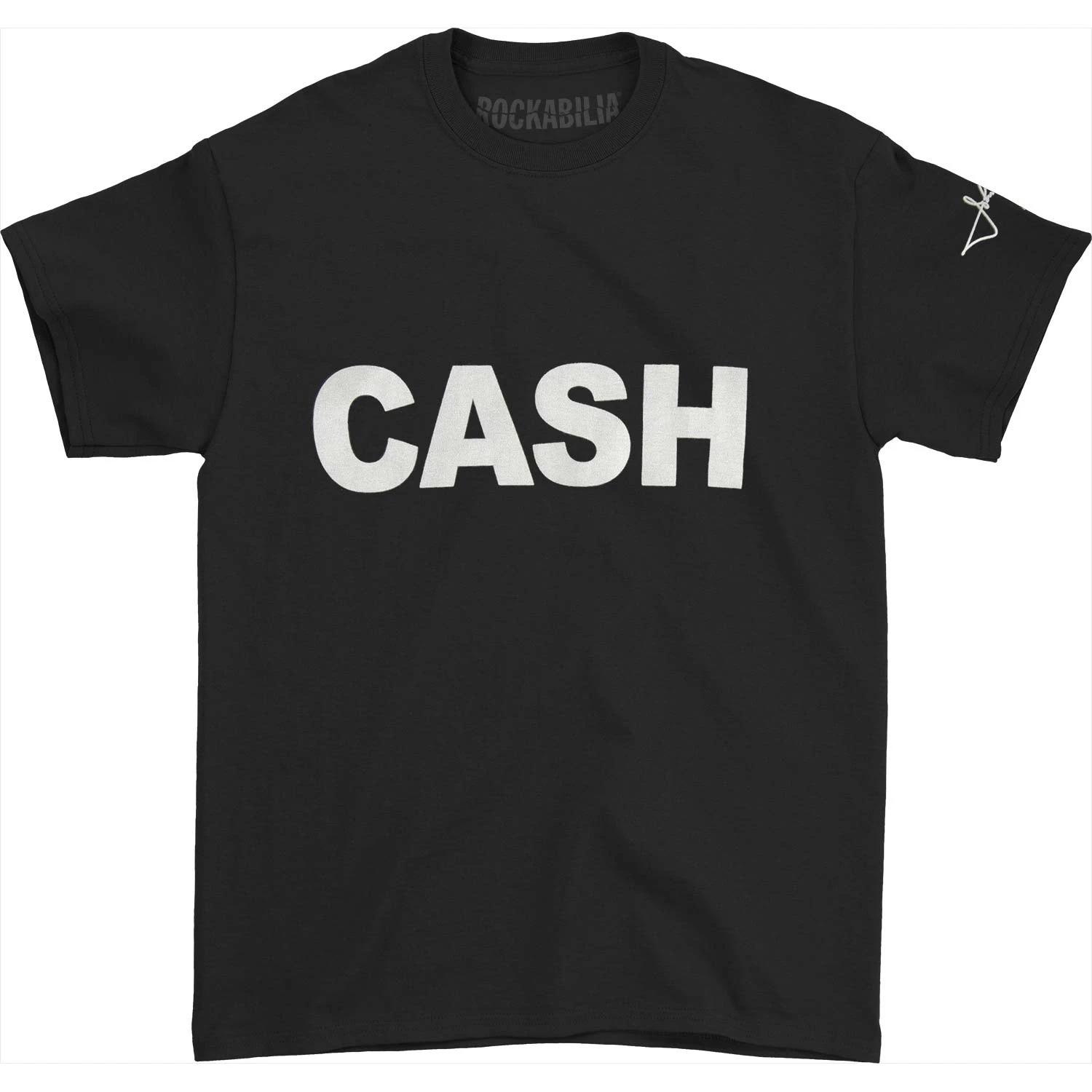 Boys Johnny Cash Cash Block Youth Tee T-shirt Youth X-Large Black XXXXL