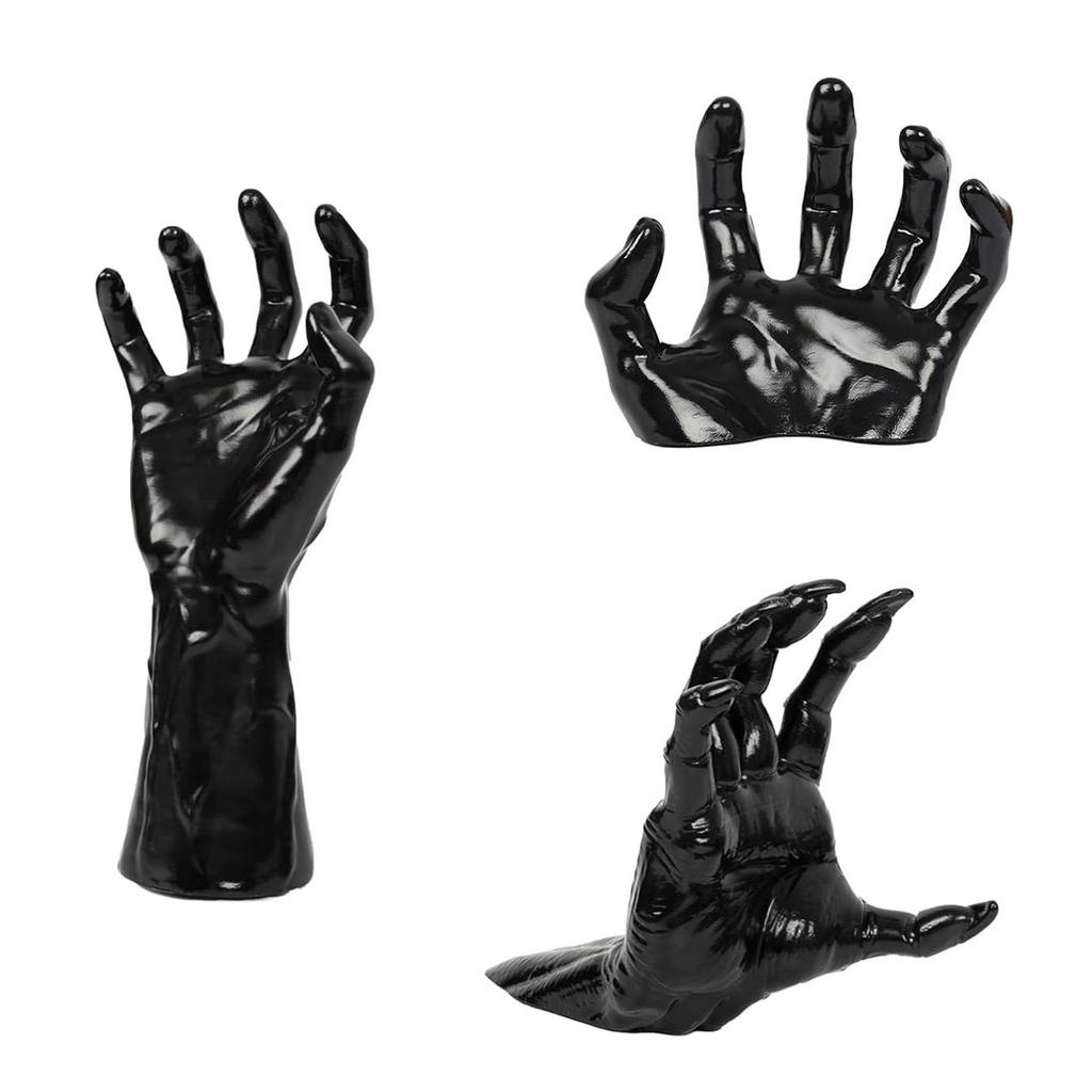 Devil Hand Candle Holder Decoration Wall Mounted Reaching Hands Halloween Party Indoor Outdoor Hanging Ornament