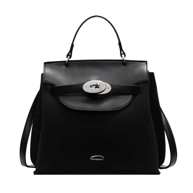 

Сумки Женские осенне-зимние сумки Новая модная матовая платиновая сумка Нишевые высококлассные сумки через плечо чёрный