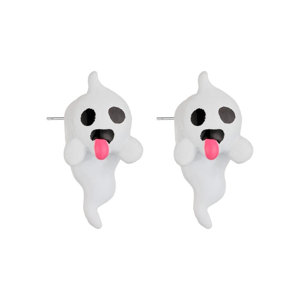 Ghost Halloween Elegant Earrings Striking Glow In The Dark Charming Alloy Ear Studs Women For