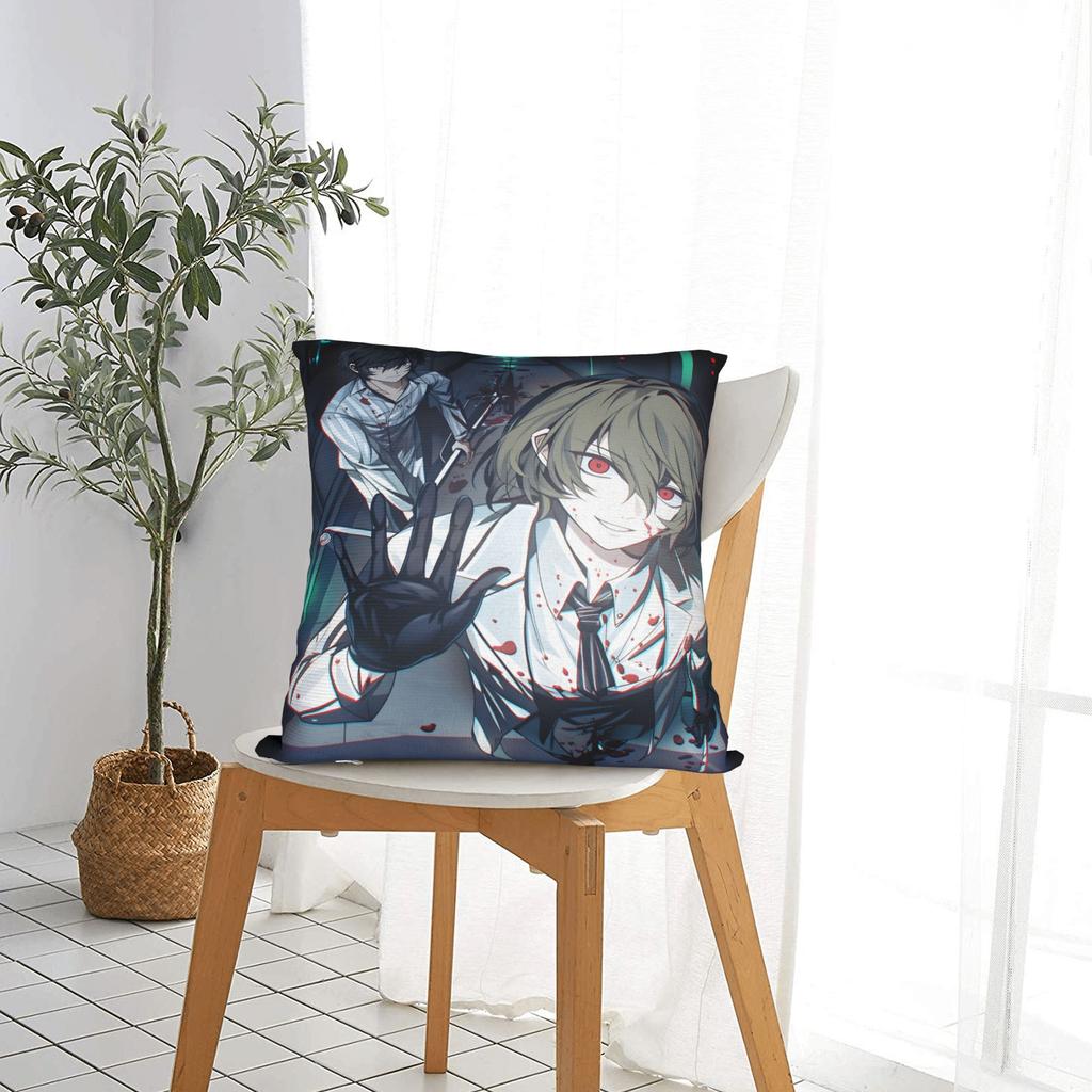Atlus P-Personas 2 Fanart Pillow Cover Retro Trendy Pillow Case For Living Room Chair Comfy Pillowcases Gift