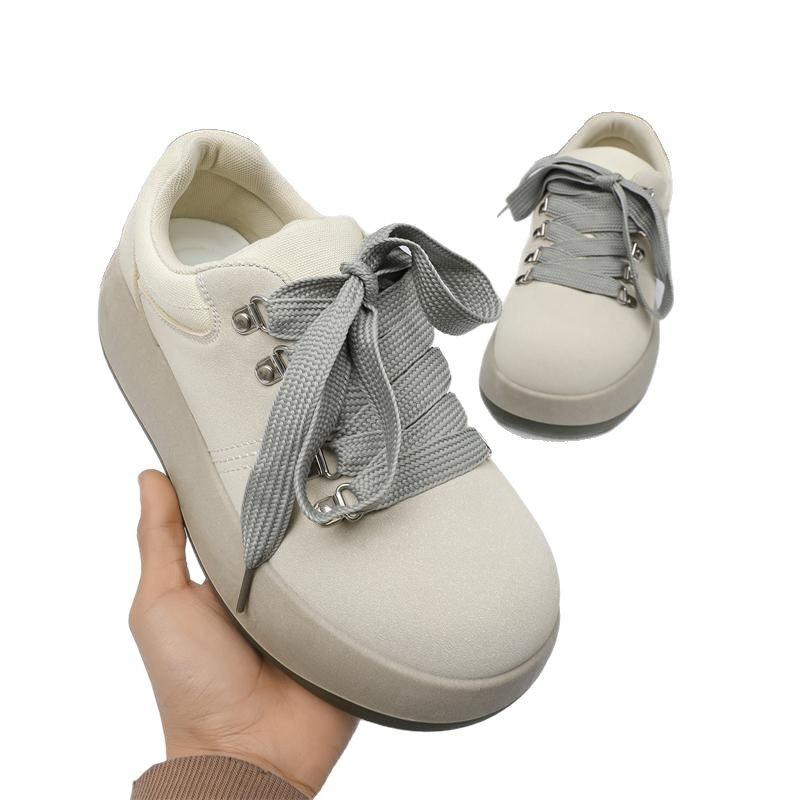 Niche trend fashion versatile casual Q version big head leather shoes casual sports men's shoes