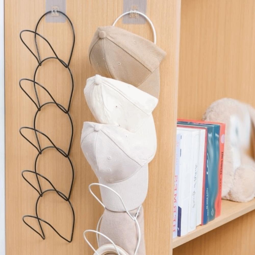 5pcs Multi-purpose Hat Display Holder Stable Hat Rack Baseball Cap Door Hanging Rack  Closet