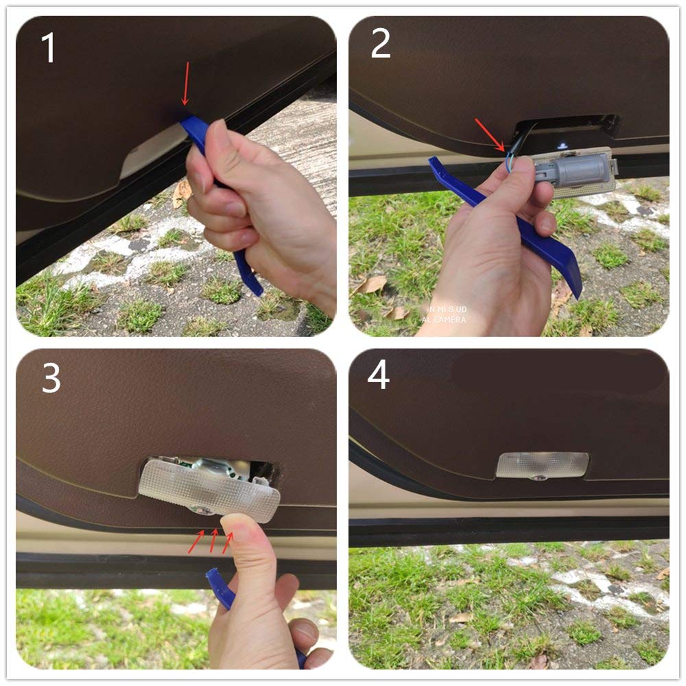 Courtesy Light, Door Welcome Light, Courtesy Lamp, LED Logo Projection, 4 Piece Set, Car