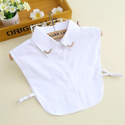 Button Jewelry Fake Collar White Black Shirt Fake Collar Lace Rhinestone Pearl Women'S Shirt Fake Collar B93