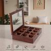 Wooden Spice Box Set for Kitchen Large Containers Spice Jars & Spoon In Sheesham Wood Masala Dabba