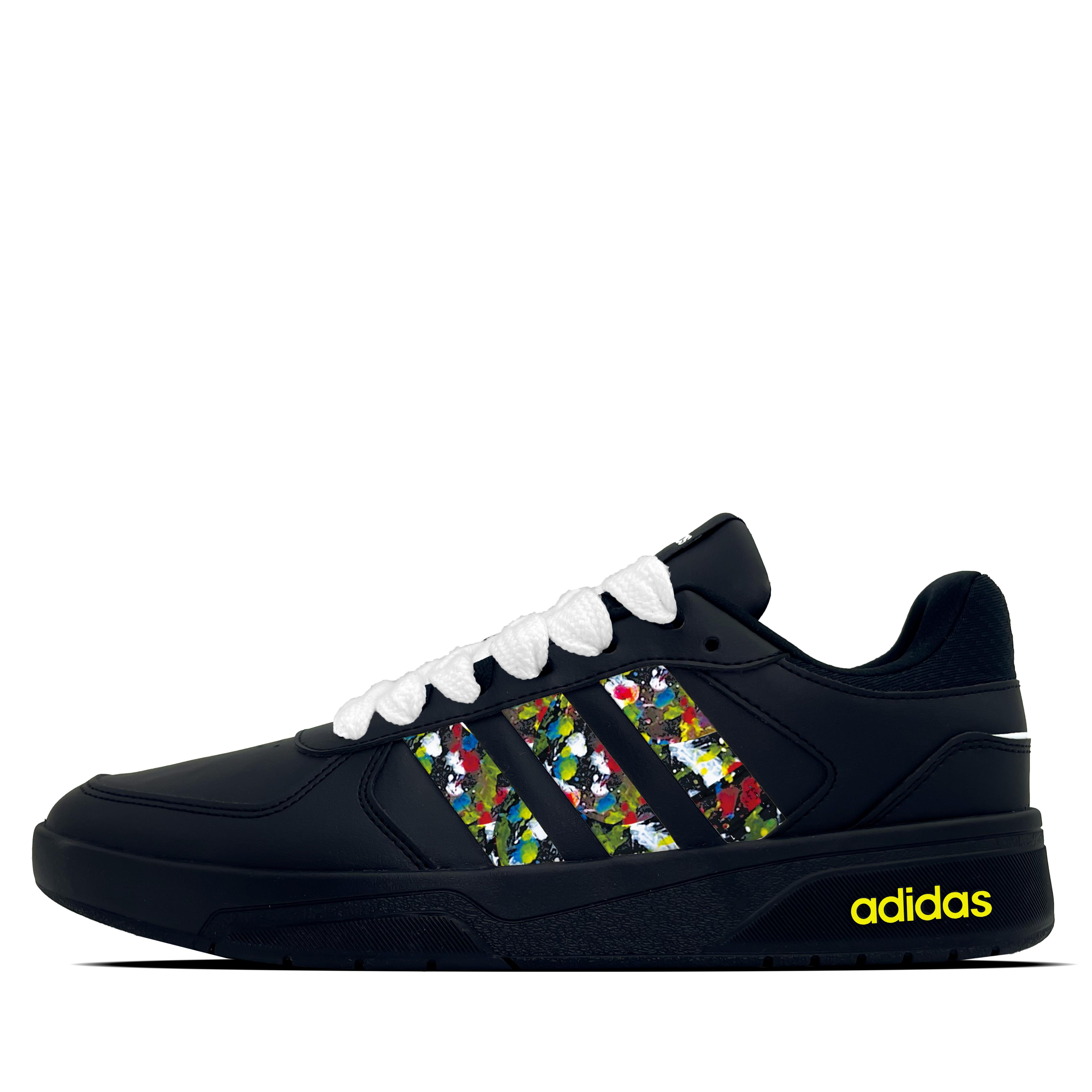Adidas Neo Courtbeat Day And Night Synthetic Leather Abrasion Resistant Abrasion Resistant Low top Skateboard Shoes JS3012(team697-) 40
