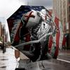 Knightly Valor And Patriotism Umbrella 8-Frame for Travel, camping, Casual Lightweight Portable Umbrella, Essential for every family Holidays Gift