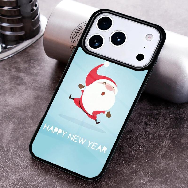 Christmas Cartoon New Year Phone Case For iPhone 17 16 15 14 13 12 11 Pro Max Plus 17Air Soft Silicone Cover