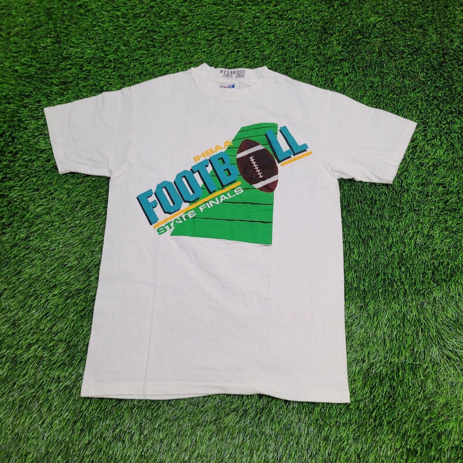 

Vintage 90s IHSAA Football State Finals Shirt Small 18x25 USA L