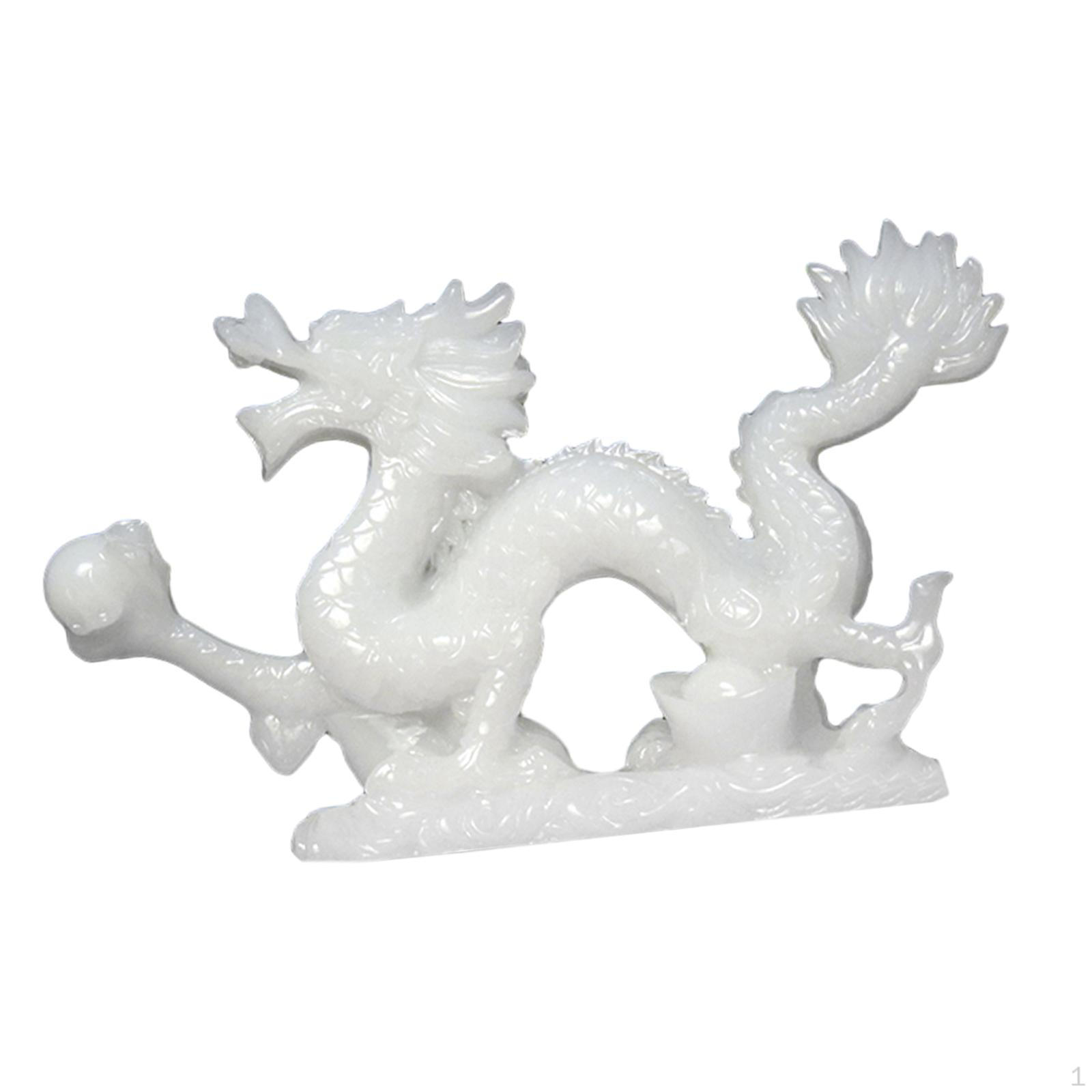 

Скульптура дракона для процветания и гармонии белый