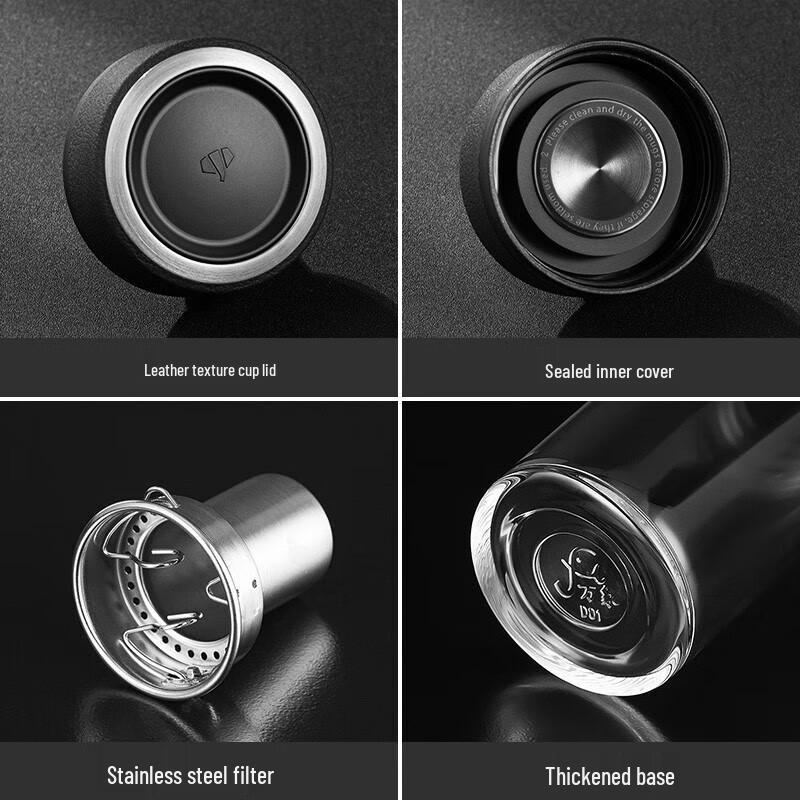 Wanxiang Portable Single-Layer Glass Water Bottle