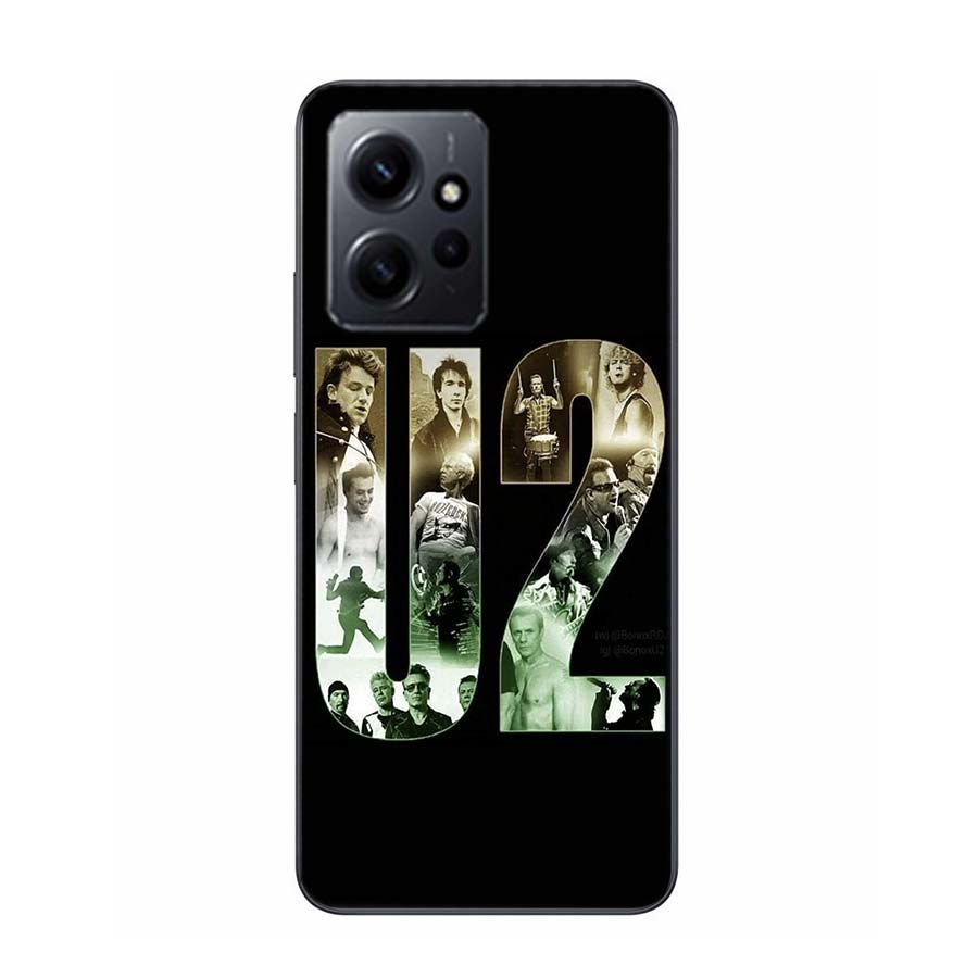 Band U2 Phone Case For Redmi Note 14 15 Pro 5G 13 12 Pro Plus 11 11T 11E 11S 10 Pro 10S 9 9S Cover Cell Clear TPU Capa Compatibl