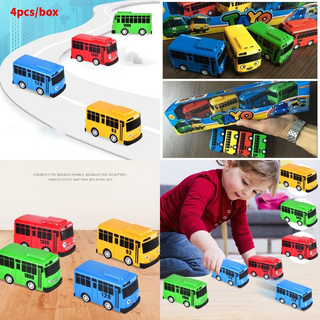 High-quality Mini Bus In Nine Colors With Working Doors Educational Toy Set