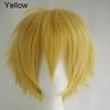 Orion Men Women Multi-Color Short Straight Hairpiece Full Wig for Anime Party Cosplay