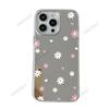 Exclusive for pink love daisy apple 17/16 mirror large hole protective case 13promax mobile phone case