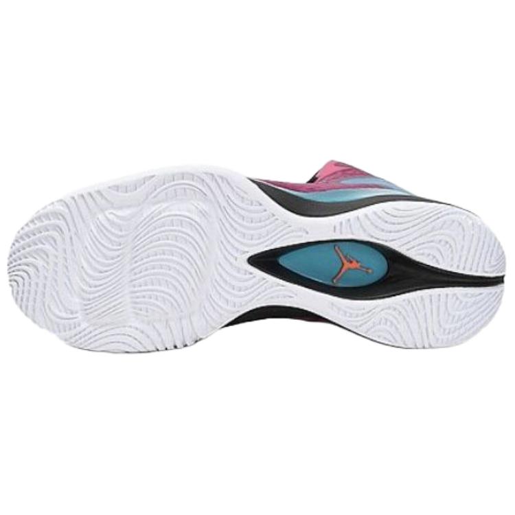 Jordan Super.Fly 3 Slip Resistant Abrasion Resistant Mid Top Basketball Shoes Unisex Pink Black 684933-625