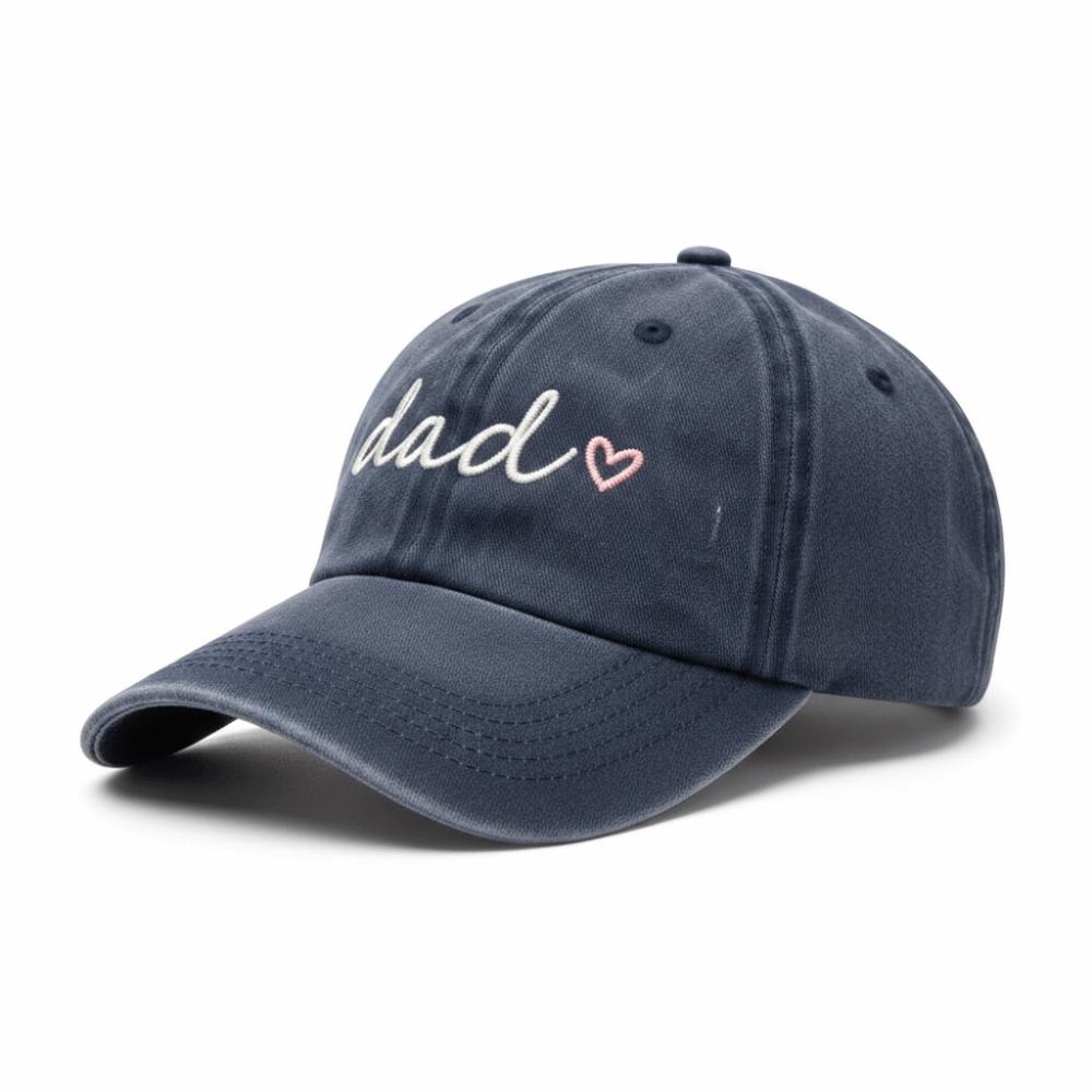 Adjustable dad mama mini Love Caps Washed Cotton Embroidery Baseball Cap Gifts