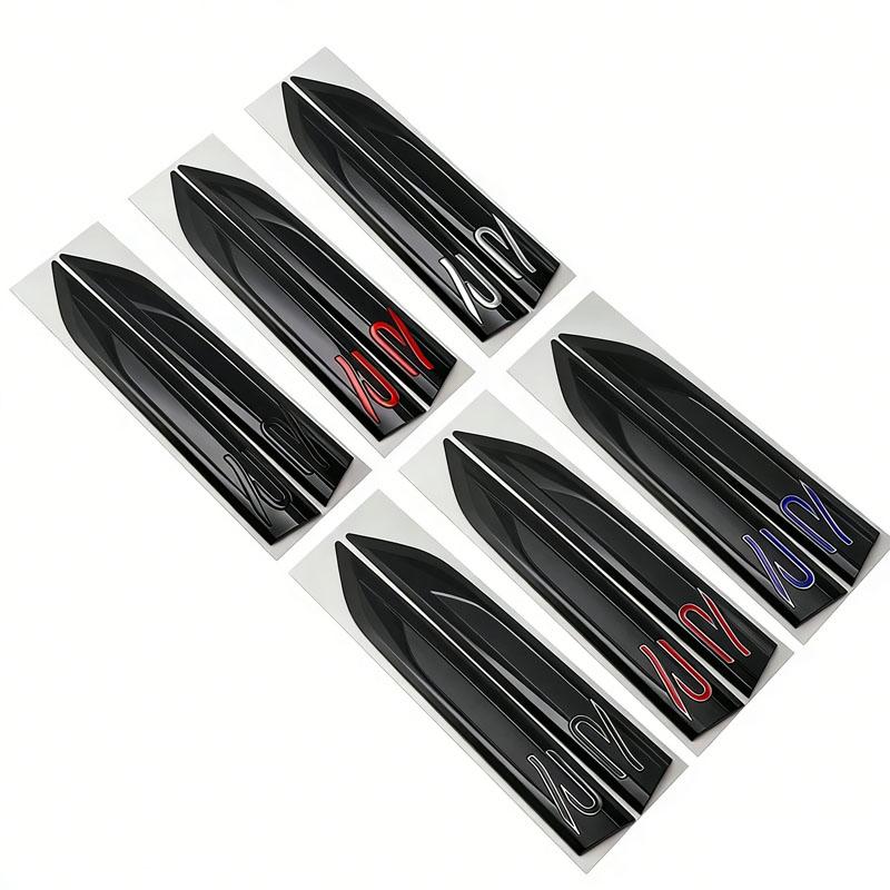 HAT1 2Pcs Fender Sticker for VW Volkswagen R RLINE Tiguan Touran Golf Polo BORA Passat B8 Jetta T-Roc Arteon Vehicle Body Side Bumper