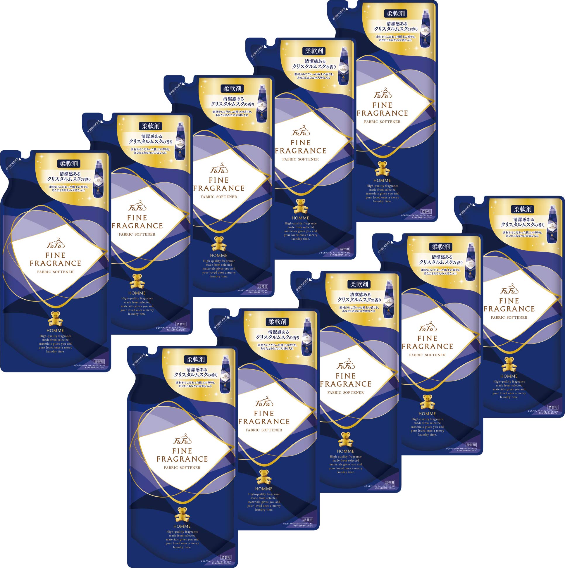 

FaFa Fabric Softener Fine Fragrance Homme Refill Pack of 10 (BV)