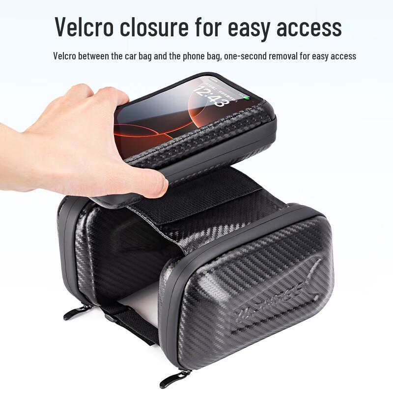 Yaphtes 3-in-1 Waterproof Bicycle Frame Bag with Touchscreen