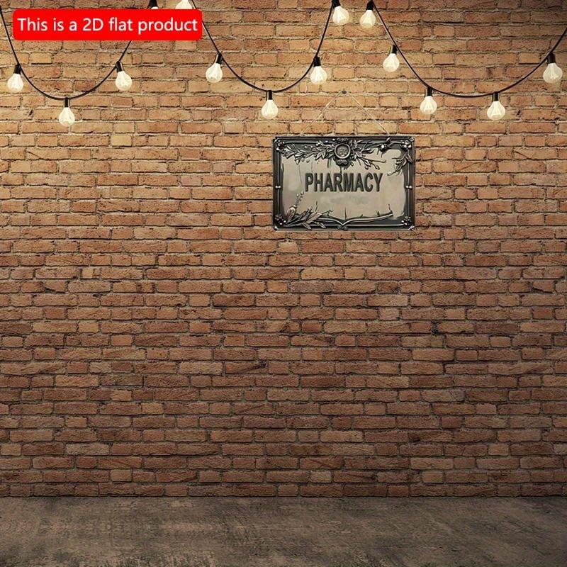 2D Flat Wooden Sign 30*20cm Vintage Pharmacy Wooden Decorative Sign, Fun Retro Wooden Decor Wall Art, Home, Bar Decor, Decorative Poster, Festive Gift