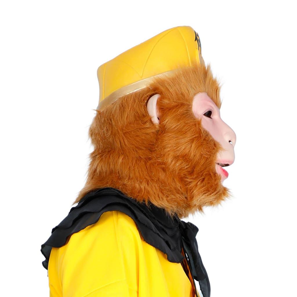 Lustige Vollgesichts-Latexmaske mit Hut für COS-Performance oder Streiche bei Erwachsenen