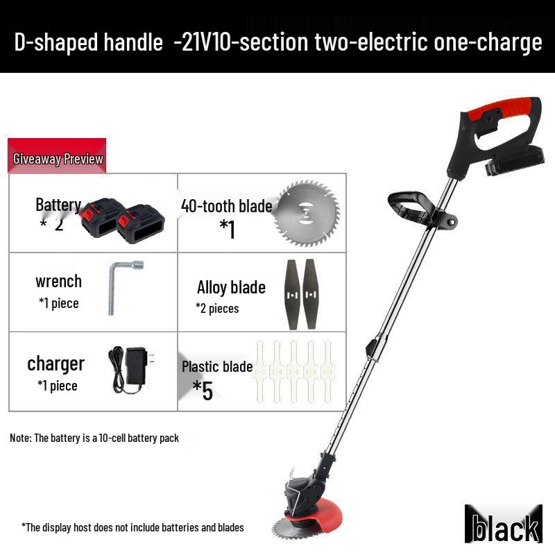 Compact Handheld High-Power Folding Lawn Mower with Cross-Border Lithium Battery
