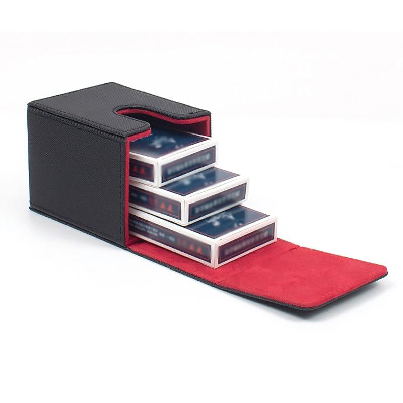 1 szt. Gra z magnetyczną pokrywką Wysokiej klasy Układana Stackowalna Wysokiej klasy PU Domowa Pionowa Imprezowa Wielokolorowa Płyta Tkaninowa Przenośna