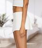 Minifalda Negra de Cintura Baja para Mujer con Pantalón Corto Integrado - Elástica y Sexy Prenda Básica de Verano