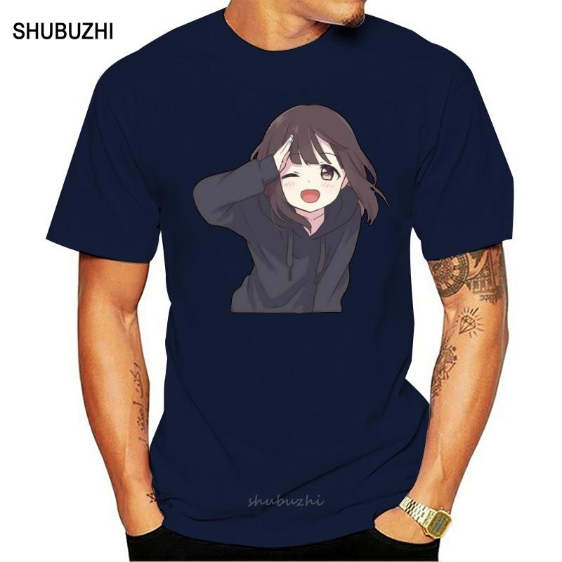 shubuzhi Men Summer New Brand MenS O Neck Short Sleeve Cotton Mens Cute Girl Boy Unisex Game Menhera T Shirt Design