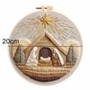 Christmas Cross Stitch Nativity Scene Embroidery Kit Non-finished Products Cross Stitch Set DIY Religious Vintage Embroidery DIY