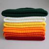 Solid Color Unisex Beanie Keep Warm Knitted Hat Fashion Hip Hop Stripe Winter Hats Skuilles Dad Ski Ladies Casual Bonnets Cap