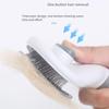 One Click Pet Hair Removal and Cleaning Comb, Rounded Comb for Massaging Pets Without Damaging the Skin