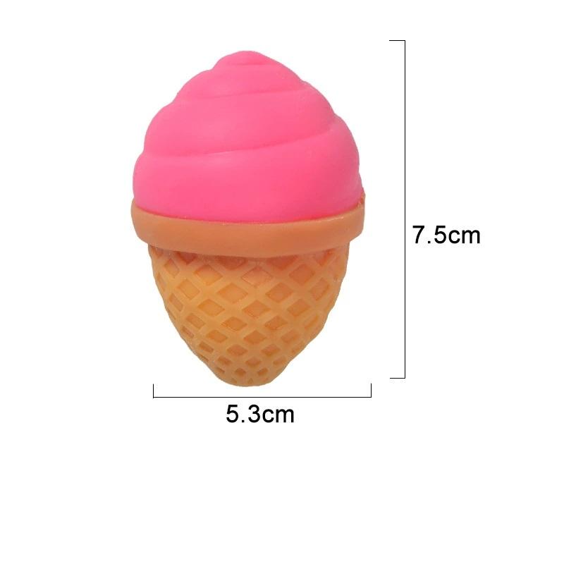 Soft Ice-cream Squeeze Toy Sensory Toy TPR Simulation Food Fidget Toy Fidget Toy 3D Pinch Decompression Toy Kid