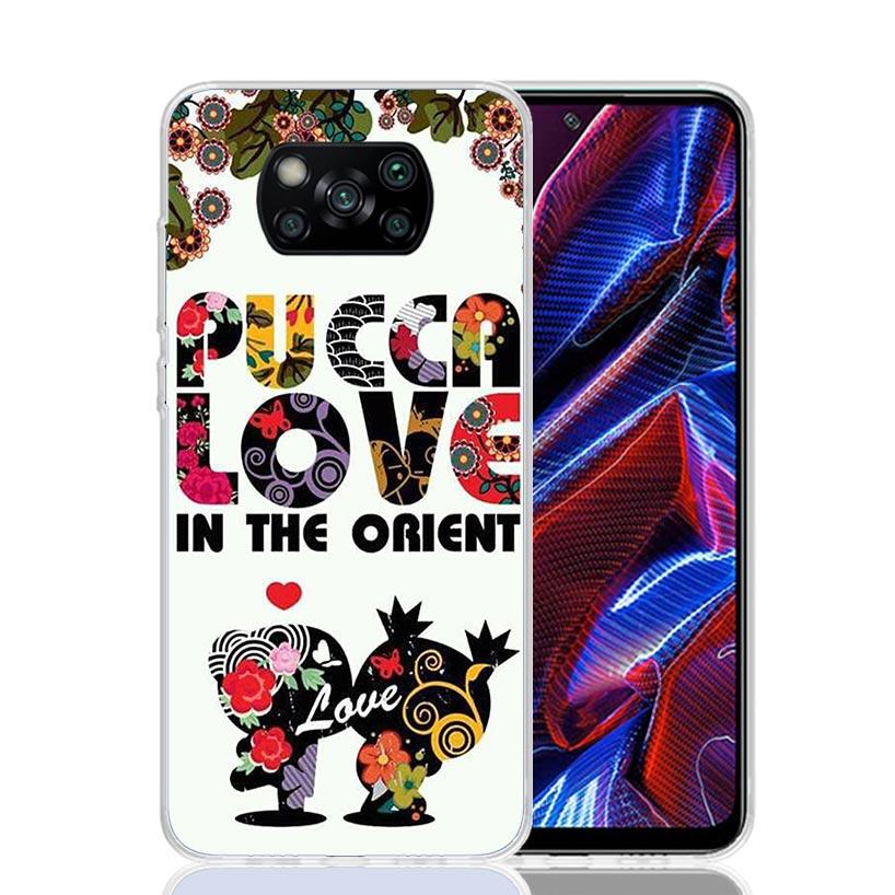 Cute Cartoon Pucca Garu Case Phone Cover for Xiaomi Poco X3 Nfc X5 X6 X7 X4 Gt F7 Ultra F6 F5 Pro F4 F3 M5S M5 M4 M3 5G Trend Fu