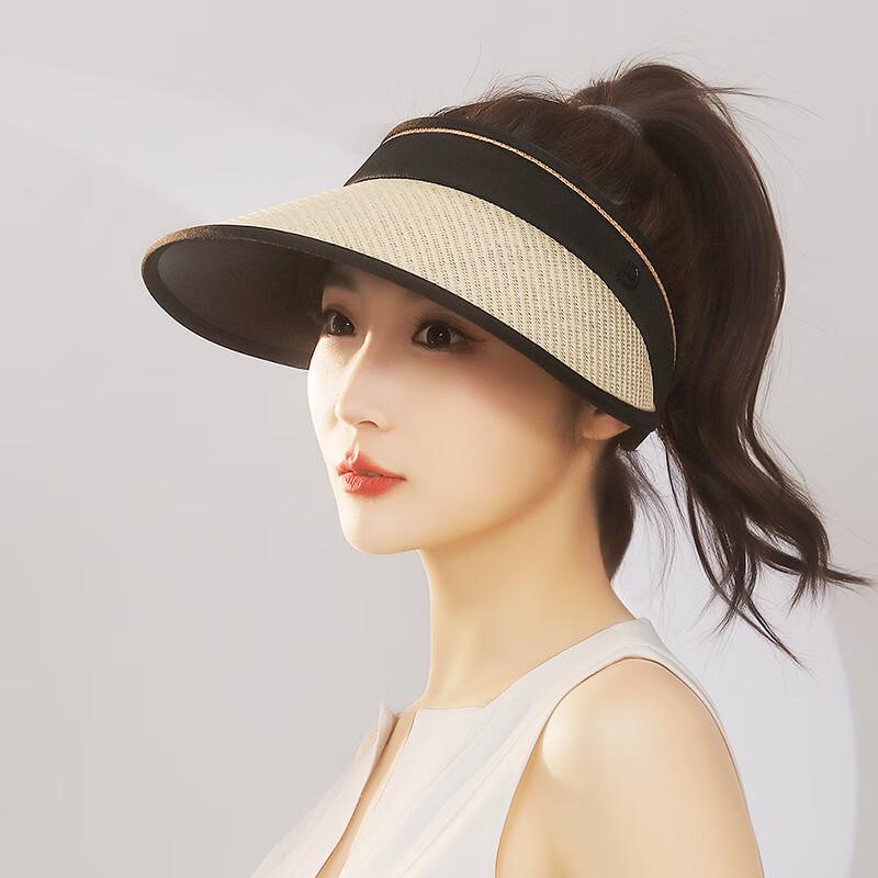 

ZHENYUEQI Women s Beach Sun Straw Hat Adjustable