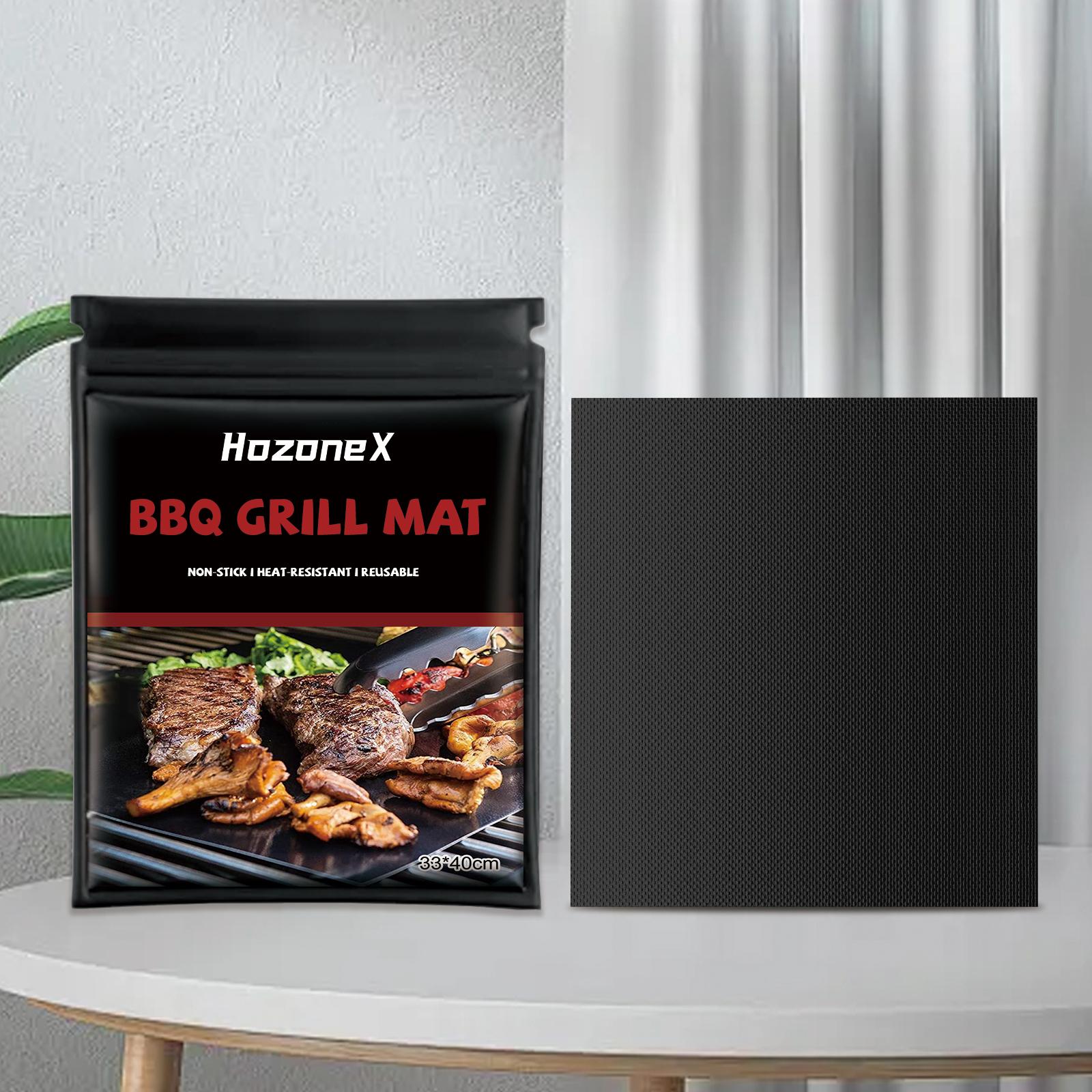

Non-Stick BBQ Grill Mat | Heat Resistant & Easy Clean Reusable Grilling Pad for Outdoor Barbecue 33*40cm