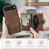 For iPhone Air Case JEEHOOD J01 Retro Leather + TPU Phone Cover Detachable Magnetic Card Holder