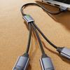 Aluminum USB Hub USB Male to 3 Female Port for OTG Functionality and Enhances Device Connection