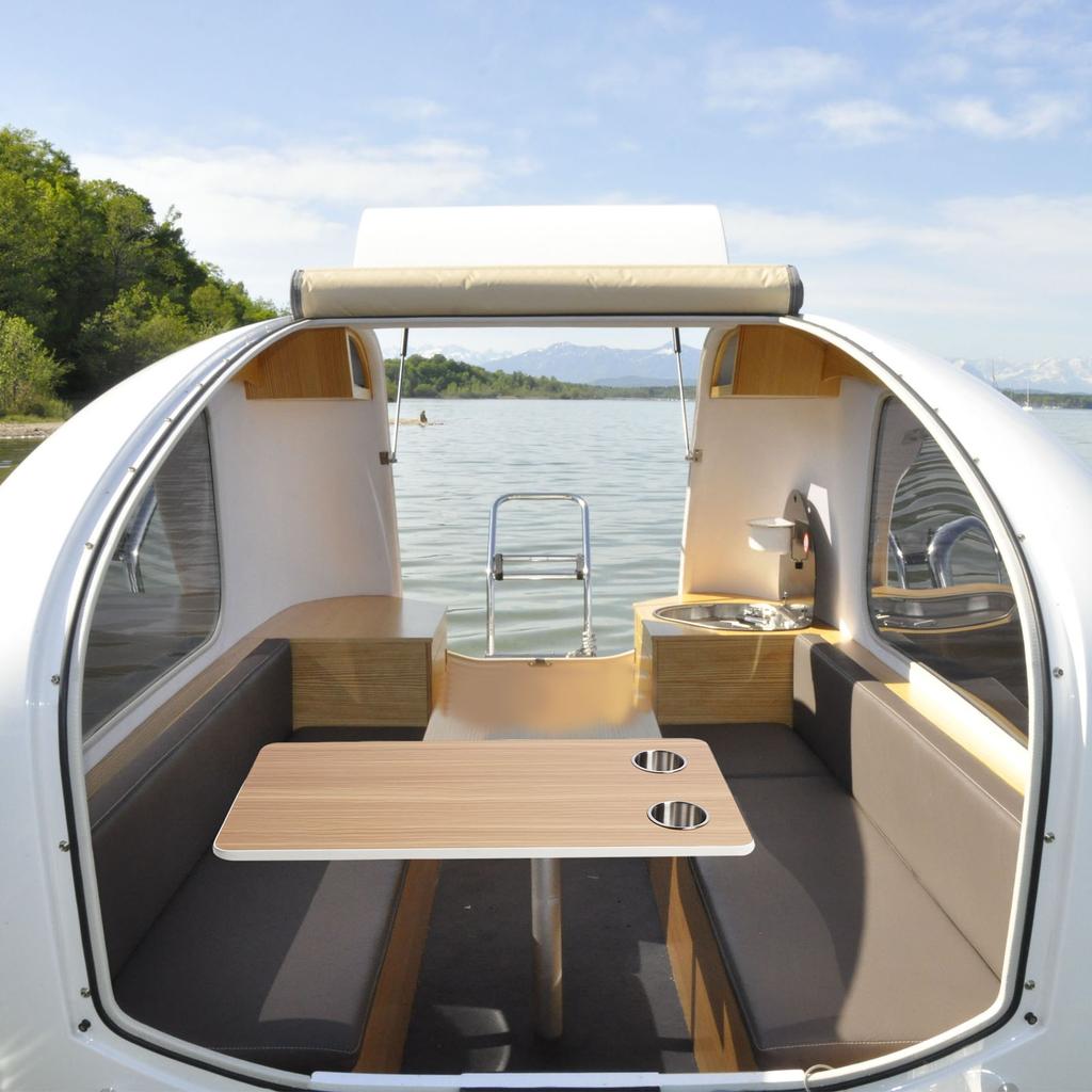 Rectangular RV Table Top with 2 Cup Holders Metal Sealed Edges Marine Table Top 31.49x15.74in for Trailer Motorhome Yacht Deck