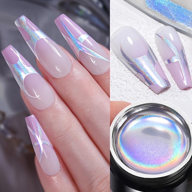 Super Laser Metallic Painting Gel Nail Polish Chrome Holographics Mirror Metal Effect Drawing Flower Nail Gel 5ml