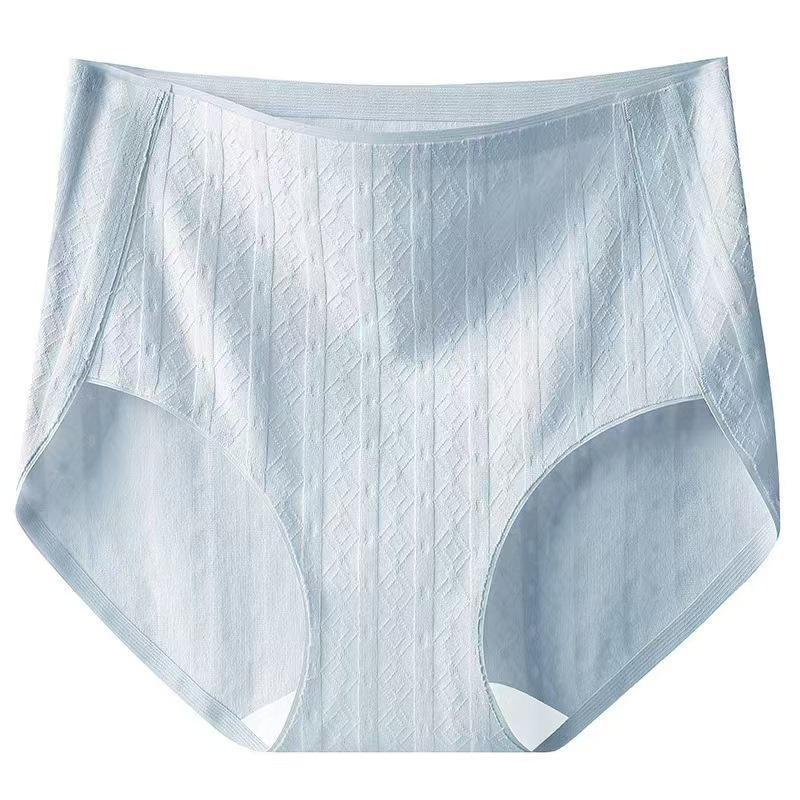 2024 Cuecas Boxer de Algodão Sem Costura de Cintura Alta Feminina - Antibacteriana, Tamanho Grande, Ajuste Sexy