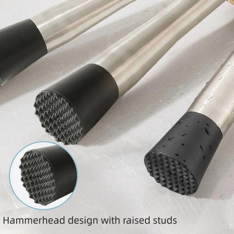 Stainless Steel Ice Cocktail Crushed Cocktail Popsicle Mash Juice Stick Ice Hammer Bar Tool Lemon Hammer Press