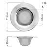 Kitchen Sink Filter Stainless Steel Mesh Sink Strainer Filter Bathroom Sink Strainer Drain Hole Filter Sewer Screen Strainers