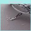 Unique Creative Metal Motorcycle Kickstands Quirky Design Home Decor Silver Color