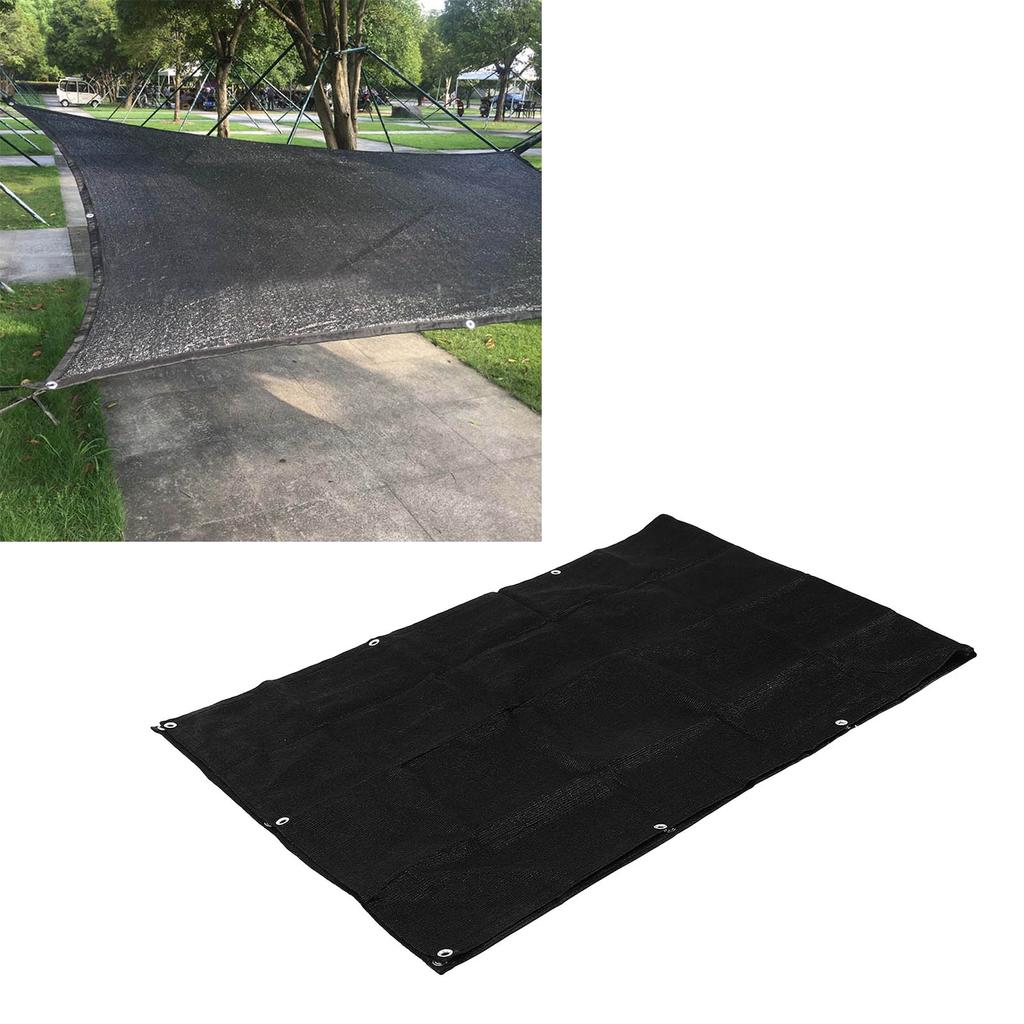 Privacy Net 3x0.9m/9.84x2.95ft Privacy Screen Windscreen Cover Black HDPE UV Proof for Patio for Garden for Balcony