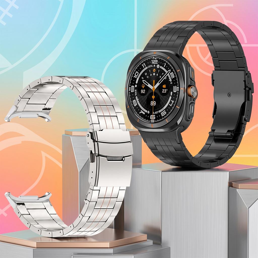 Lightweight Titanium Straps for Samsung Galaxy Watch Ultra 2 47mm 2025 Business Bracelet Band For Galaxy Watch 9 8 Classic