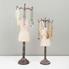 Practical Wood Necklace Holder Featuring Velvets Cover Modern Holder Perfect for Protections and Display of Fine Jewelry